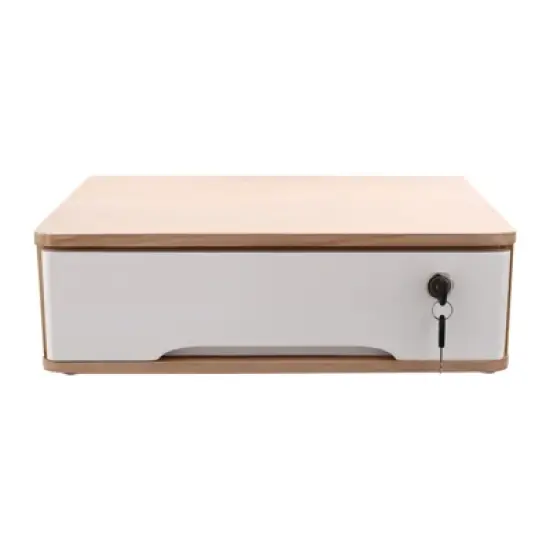 YIYIBYUS Desktop Storage Box with Lockable Drawer, Office Supplies Drawer Organizer image {6}