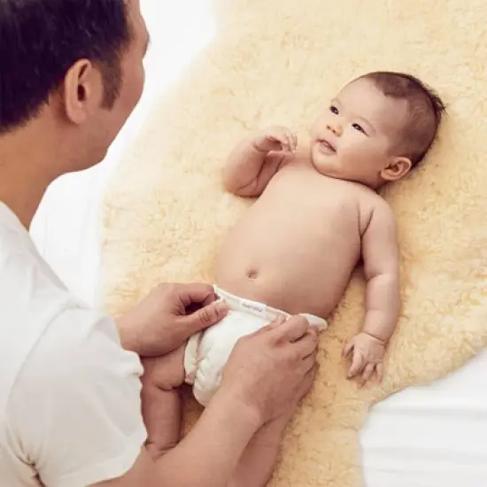 Esembly Inner Organic Cotton Reusable Infant Diaper - Size 2 - 3ct image {1}