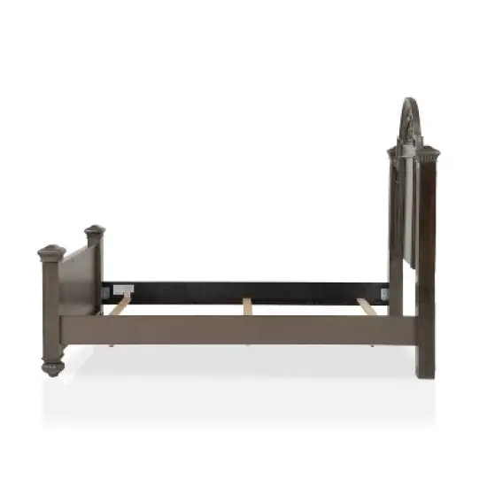 3pc Pennings Traditional Bed Set with 2 Nightstands Gray - HOMES: Inside + Out image {10}