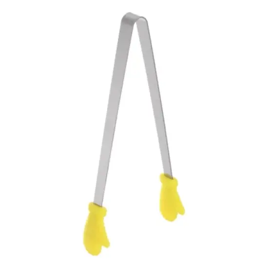 Unique Bargains Stainless Steel Tiny Gloves Shape Cooking Kitchen Food Tongs image {17}