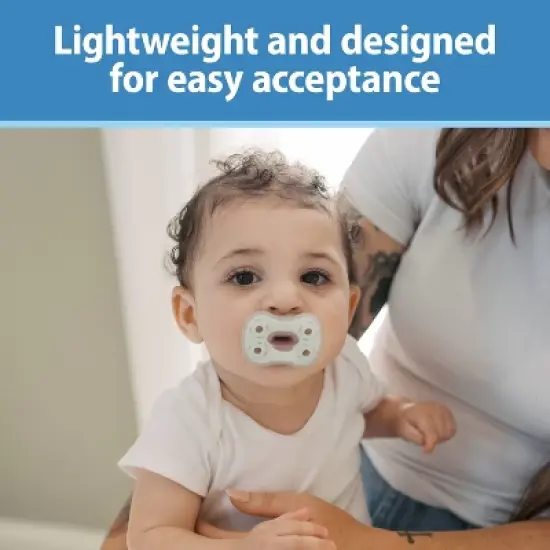 Dr. Brown's Advantage One-Piece Lightweight Silicone Pacifier Stage One, with one Glow-in-the-Dark Pacifier - 3pk image {3}