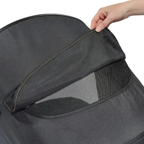 Larktale sprout Single-to-Double Stroller/Wagon - Expandable and Foldable Stroller Wagon for Kids with Canopy, Storage, and Accessories - Byron Black image {6}