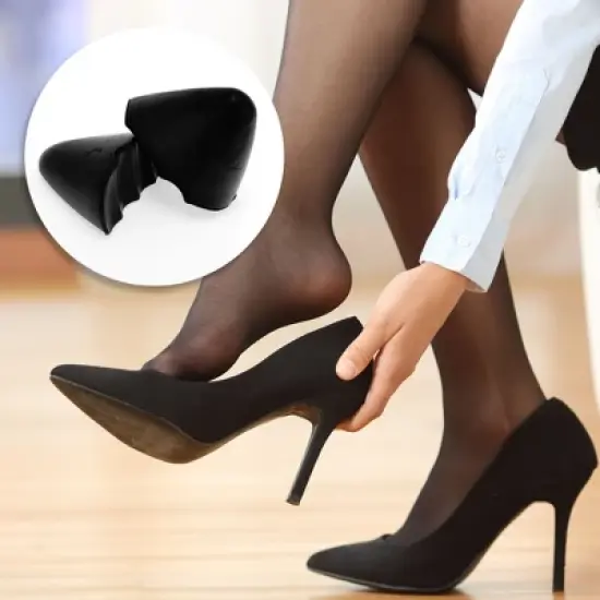Unique Bargains Soft Pointed Head Adjustable Toe Plugs 2 Pairs image {1}