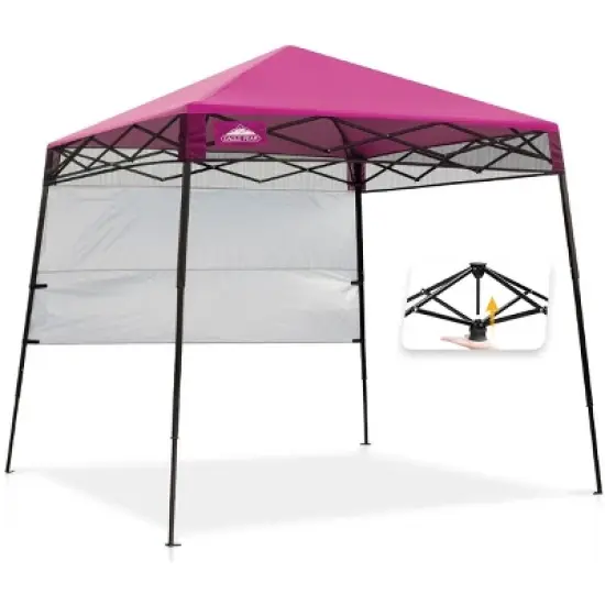 EAGLE PEAK 8x8ft Pop Up Canopy with Sidewall, 8x8 Base 6x6 Top image {19}