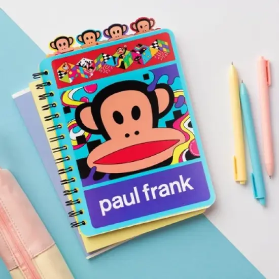 Inkology, LLC Paul Frank 4-Tab Spiral Notebook With 160 Dotted Sheets | 6 x 9 Inches image {8}