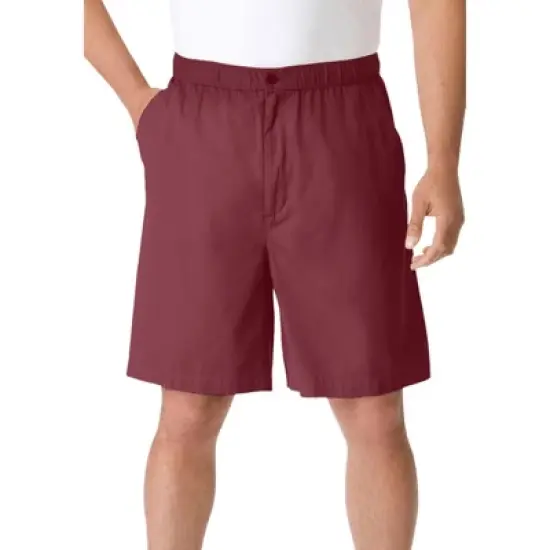 KingSize Men's Big & Tall Knockarounds 8&34 Full Elastic Plain Front Shorts image {7}