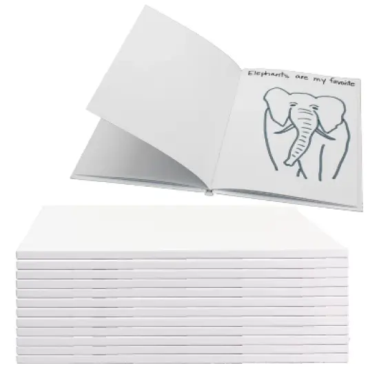 Hayes Publishing Hardcover Blank Book, 8-1/2" x 11" Portrait, Class Pack 12 image {3}