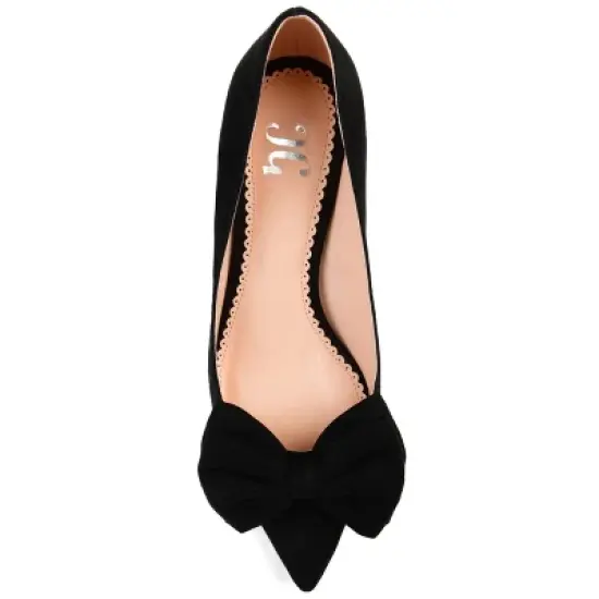 Journee Collection Womens Orana Pointed Toe Kitten Heel Pumps image {3}