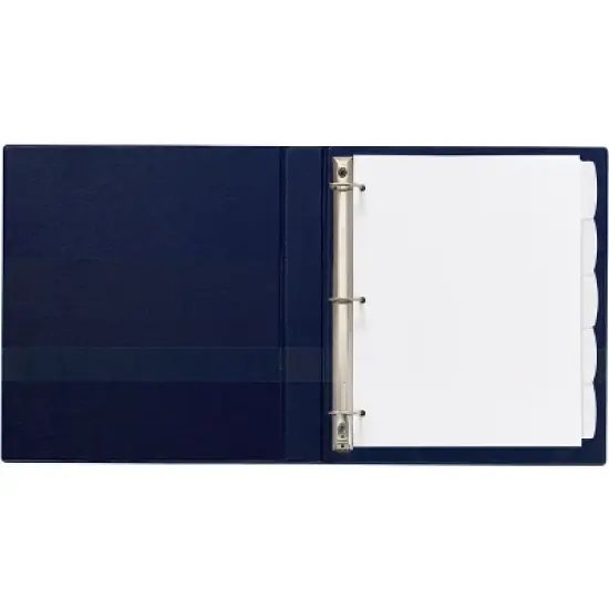 Avery Durable Plastic Write & Erase Big Tab Dividers for 3 Ring Binder, White, 5 Tab Set, 4 Packs, 4 Sets Total (16370) image {5}