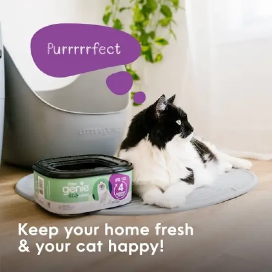 Litter Genie Eco Jumbo Refill Compostable Cats Litter Waste Disposal Bags image {14}