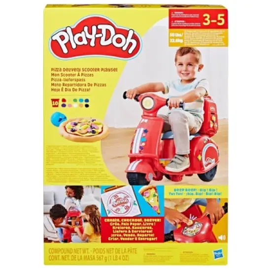 Play-Doh Pizza Delivery Scooter Playset - 26pc image {4}
