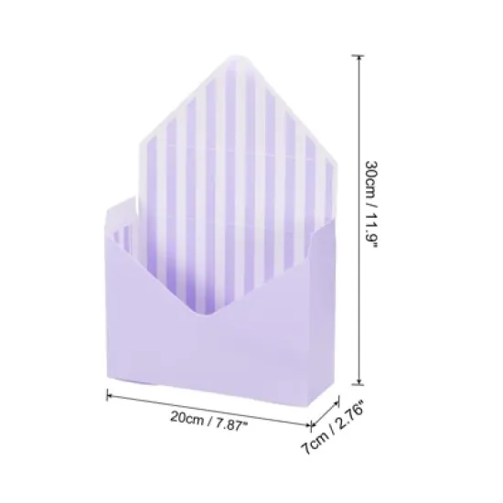 Unique Bargains Florist Bouquet Packaging Box Pack Envelope Paper Flower Gift Bag 5 Pcs image {1}