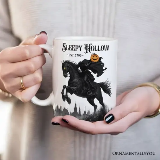 Headless Horseman Spooky Halloween Mug, The Legend of Sleepy Hollow Gift (Non-Custom Only)| OrnamentallyYou image {2}