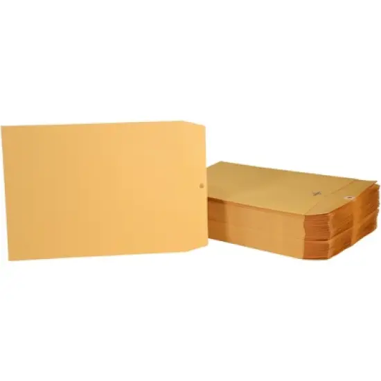 School Smart Kraft Envelopes with Clasp, 9-1/2 x 12-1/2 Inches, Pack of 100 image {6}