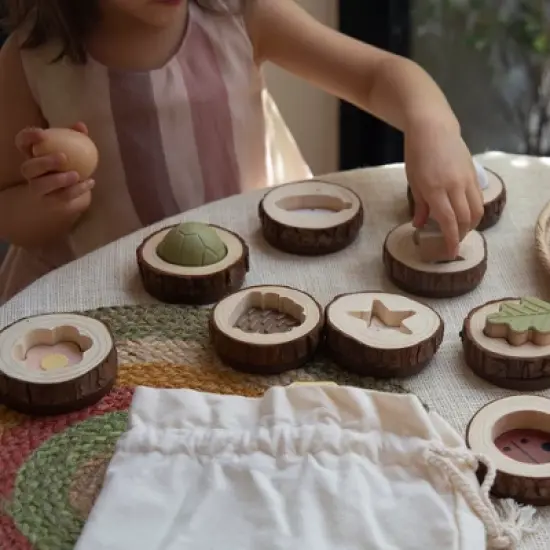 Guidecraft Nature Feel and Find - 24 pc. Set - Nature Based Kids Science Learning Toy image {2}