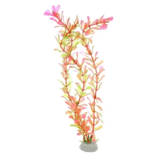 Unique Bargains Aquarium Plants Decorations Artificial Aquatic Plant Pink Green image {6}
