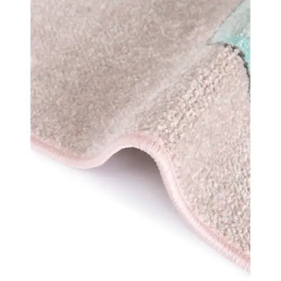 Unique Loom Whimsy Kids Alicorn Unicorn Indoor Woven Area Rug image {3}