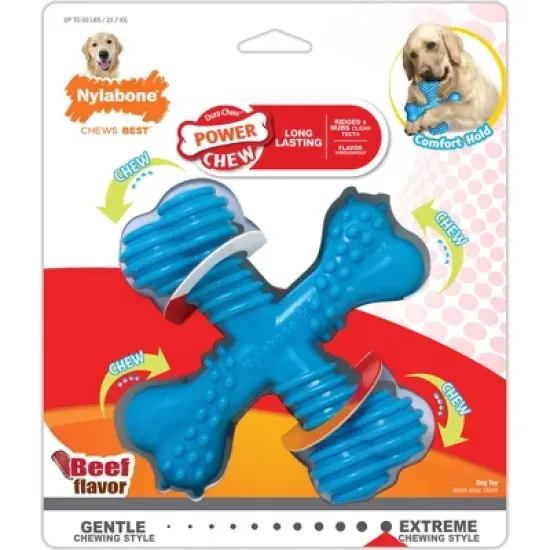 Nylabone Power Chew X Bone for dogs up to 50 lbs image {1}