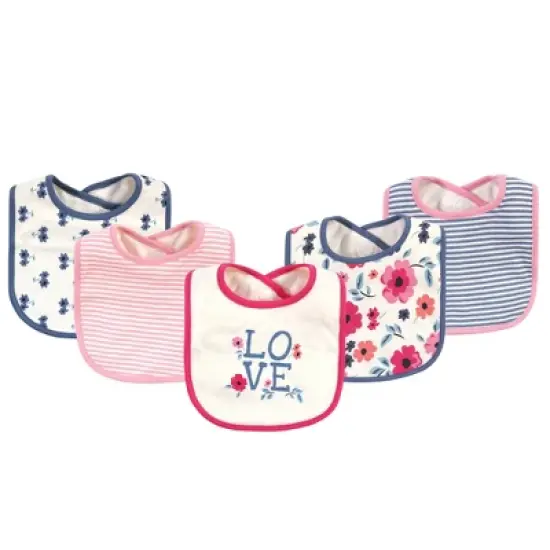 Touched by Nature Baby Girl Organic Cotton Layette Set and Giftset, Blue Garden Floral, 0-6 Months image {2}