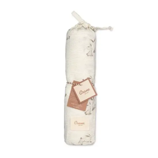Crane Baby Organic Muslin Swaddle Blanket image {1}