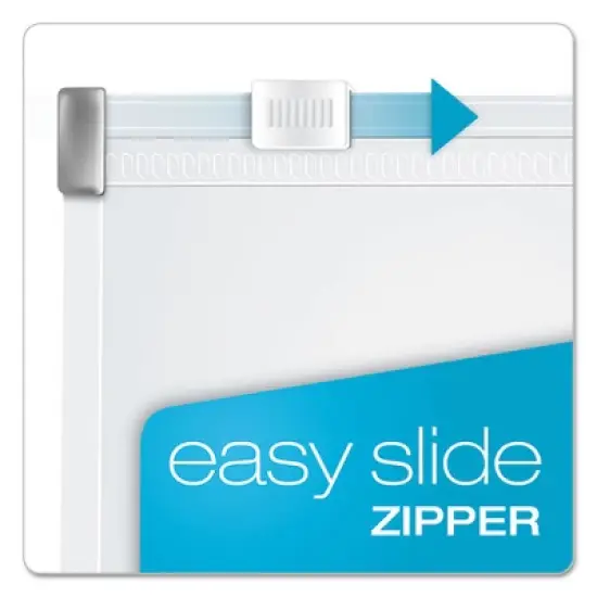 Cardinal Expanding Zipper Binder Pockets, 8.5 x 11, Clear, 3/Pack image {3}