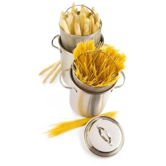 Demeyere Resto 4.8-qt Stainless Steel Asparagus/Pasta Cooker Set image {1}