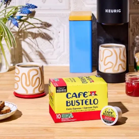 Caf&eacute; Bustelo Espresso Style Dark Roast Keurig K-Cup Coffee Pods - 10ct image {1}