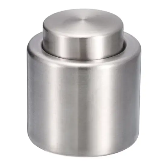 Unique Bargains Stainless Steel Reusable Vacuum-Sealed Wine Bottle Stopper image {4}