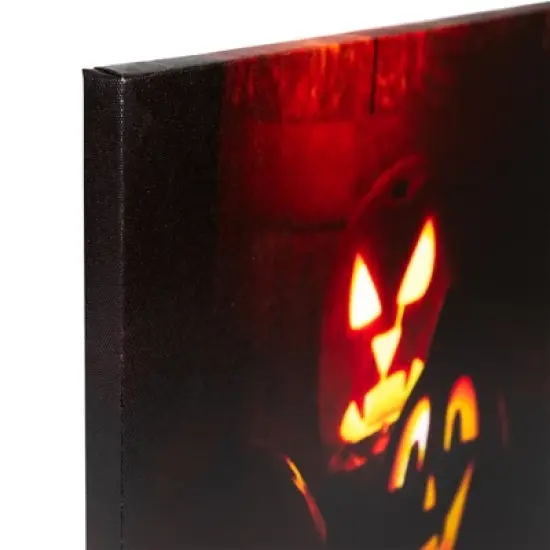 Northlight LED Lighted Silly Jack-O-Lanterns Halloween Canvas Wall Art - 15.75" x 12" image {5}