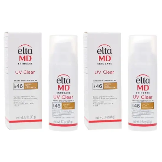 EltaMD UV Clear Broad Spectrum SPF 46 Tinted Face Sunscreen 1.7 oz 2 Pack image {6}