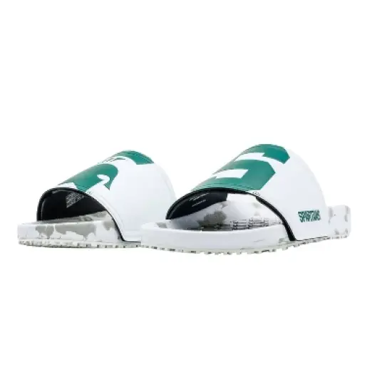 NCAA Michigan State Spartans Slydr Pro White Sandals - White M7/W9 image {3}