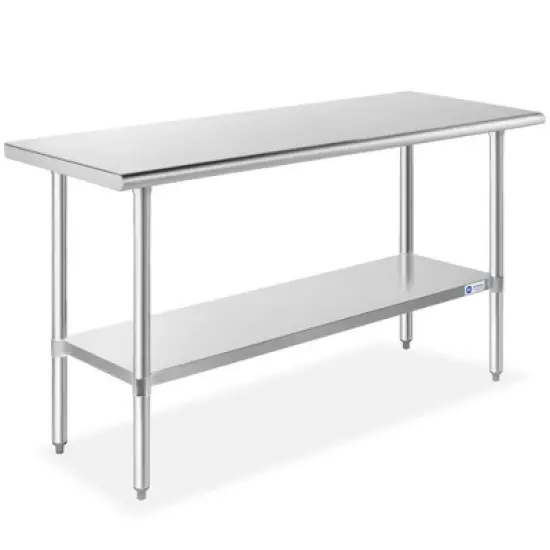 GRIDMANN Stainless Steel Tables with Undershelf, NSF Commercial Kitchen Work & Prep Tables for Restaurant and Home image {18}