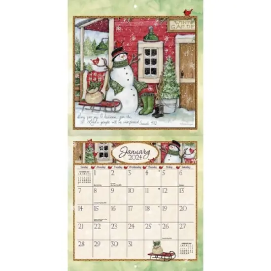 Lang 2024 Wall Calendar 12"x12" Blessings image {1}