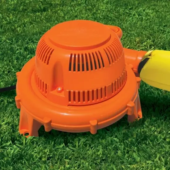 Banzai Splash 'N Blast Kids Outdoor Backyard Inflatable Water Slide Splash Swim Pool Park with Climbing Wall, Basketball Hoop, and Water Cannon image {4}