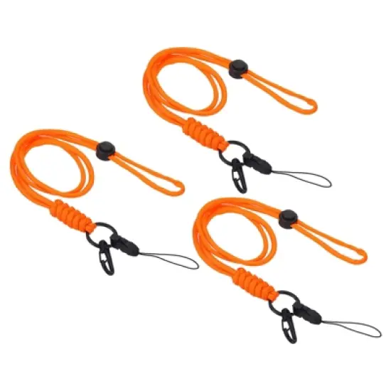 Unique Bargains Polyester Wear-resistant Lightweight ID Card Neck Lanyards with Hook 3 Pcs image {7}