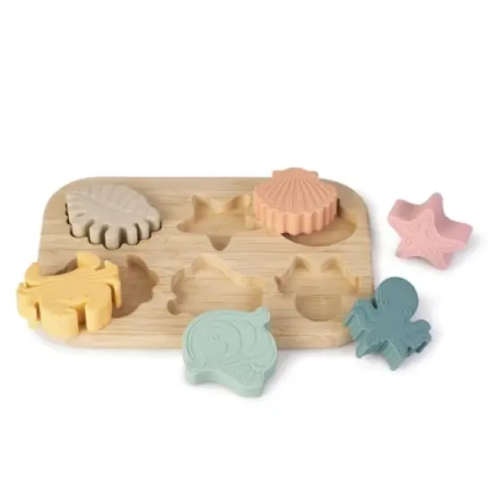 SARO "Sea Life" Silicone Sorting Puzzle: Eco-Friendly Sensory & Fine Motor Skill Development Toy for Toddlers - Teething Safe image {1}