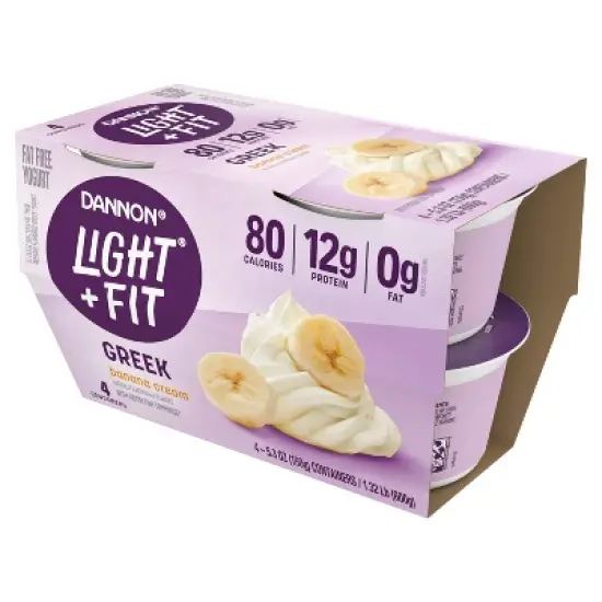 Light + Fit Nonfat Gluten-Free Greek Yogurt - 4ct/5.3oz Cups image {5}