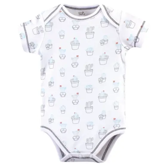 Touched by Nature Organic Cotton Bodysuits 5pk, Cactus image {4}