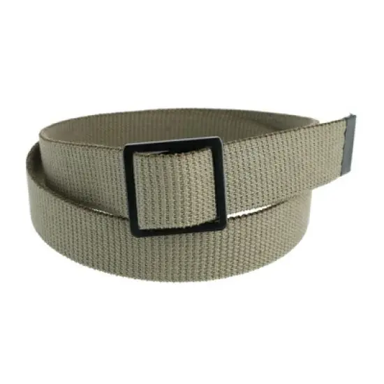 CTM Men's Military Grade Belt with Open Face Buckle image {5}
