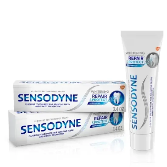 Sensodyne Whitening Repair and Protect Toothpaste for Sensitive Teeth - 3.4oz image {15}
