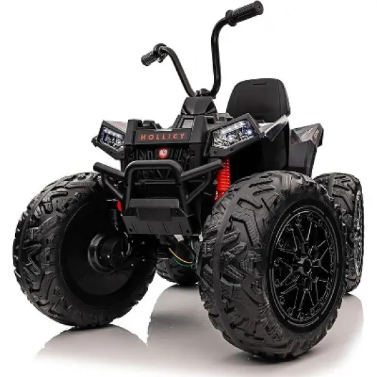 24V Kids ATV With 2 Seater, 4x200W Powerful Engine, Dual 7AH Batteries, Accelerator Handle, EVA Tires,  LED Lights & Music image {8}