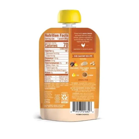 Happy Baby&reg; Organics Savory Blends Stage 3 Baby Food Puree, Free-Range Chicken - 3.5oz image {1}