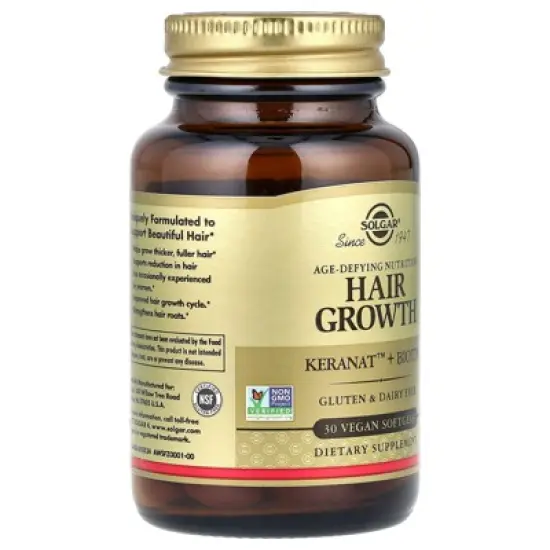 Solgar Age-Defying Nutrition, Hair Growth, 30 Vegan Softgels image {3}