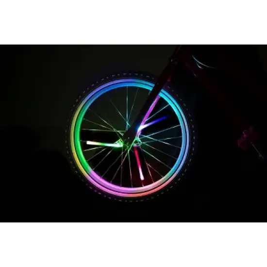 Brightz Spin Morphing Bicycle Spoke Tubes LED Light: Silicone & ABS Material, 20-Hour Battery image {8}