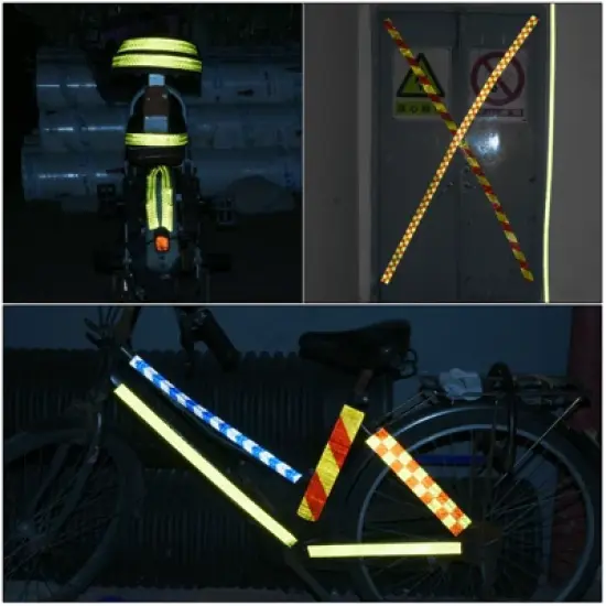 Unique Bargains High Visibility Waterproof Adhesive Warning Safety Truck Reflective Tape image {4}