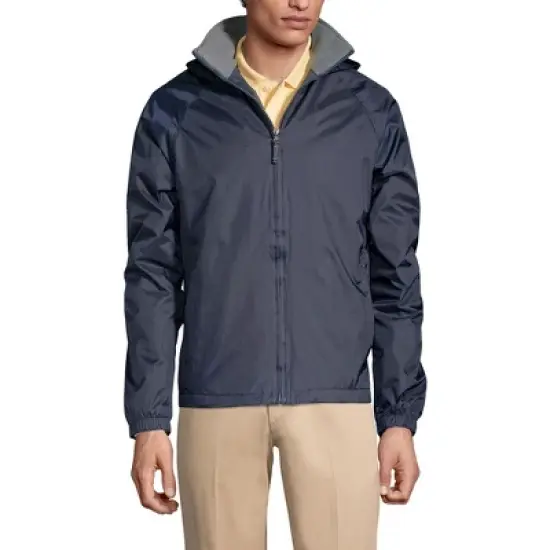 Lands' End School Uniform Men's Fleece Lined Rain Jacket image {2}