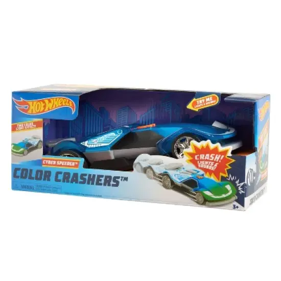 Hot Wheels Color Crashers Cyber Speeder Motorized Toy Vehicle image {3}