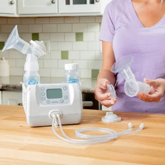 Dr. Brown's Customflow Double Electric Quiet Breast Pump with SoftShape Silicone Shields - 2ct image {16}