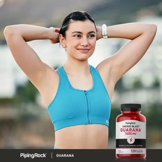 Piping Rock Guarana Capsules 1600 mg | 120 Count image {5}