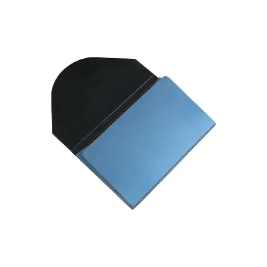 JAM Paper Plastic Business Card Holder Case Blue Metallic Sold Individually (3656189) image {3}